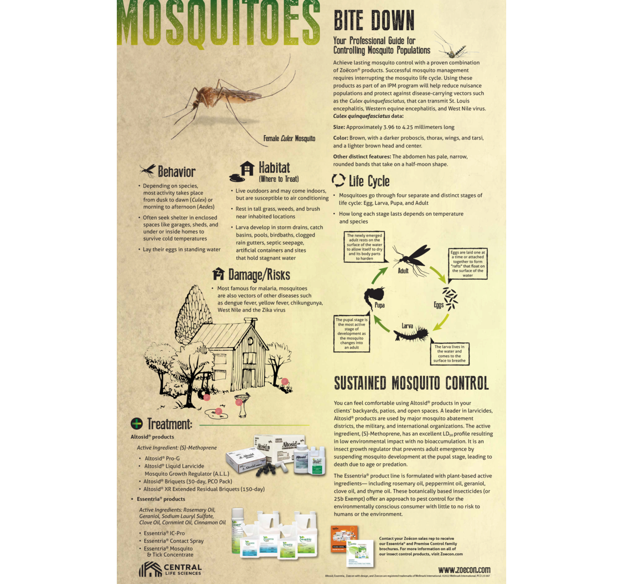 Zoecon Mosquito Poster